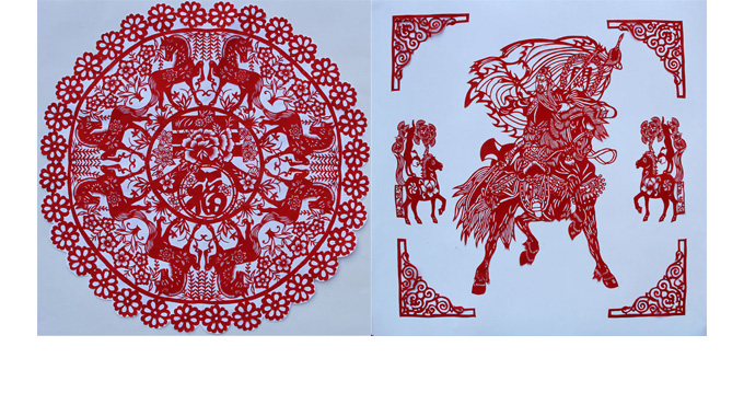 骏马腾祥-安阳市第十二届民间剪纸展(图8)